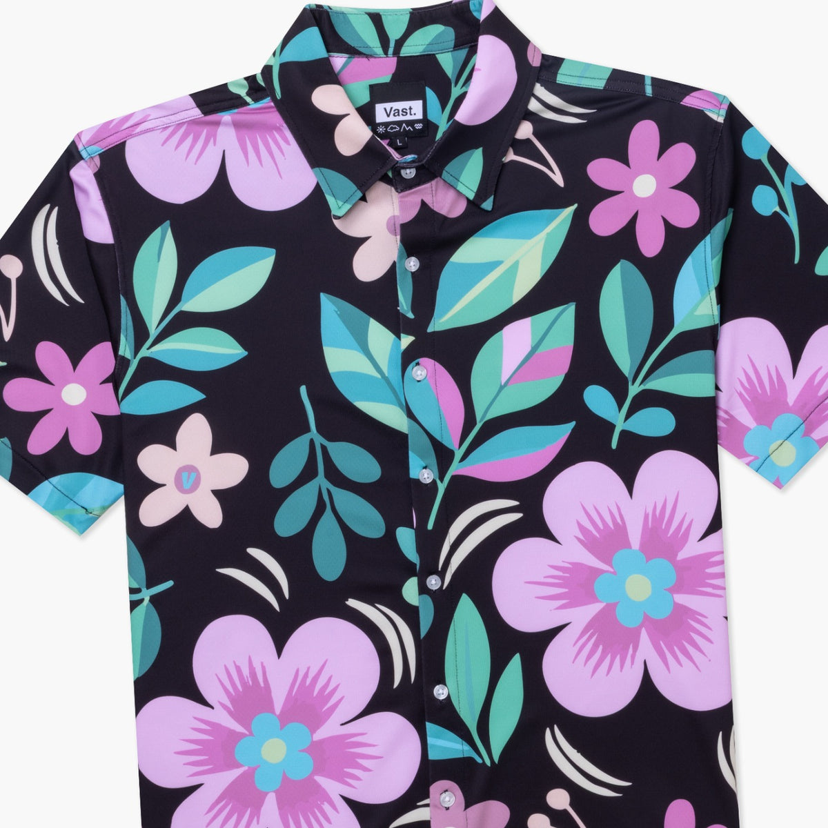 Floral Foliage Button Up
