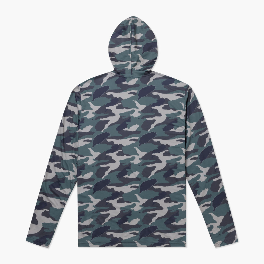 Camo Hooded Long Sleeve Sun Savior