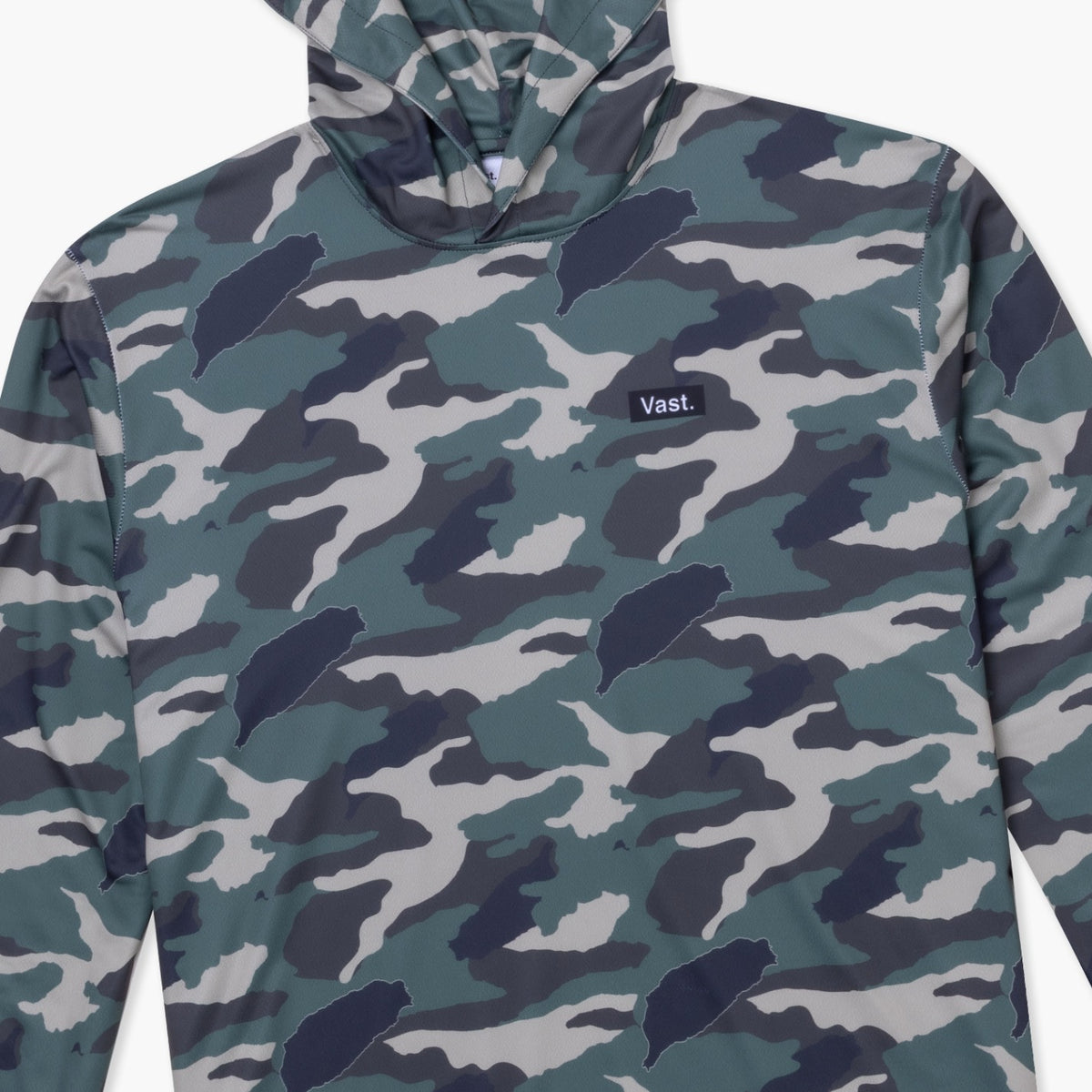 Camo Hooded Long Sleeve Sun Savior