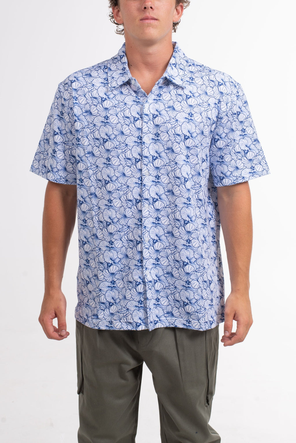 Hibiscus Button Up