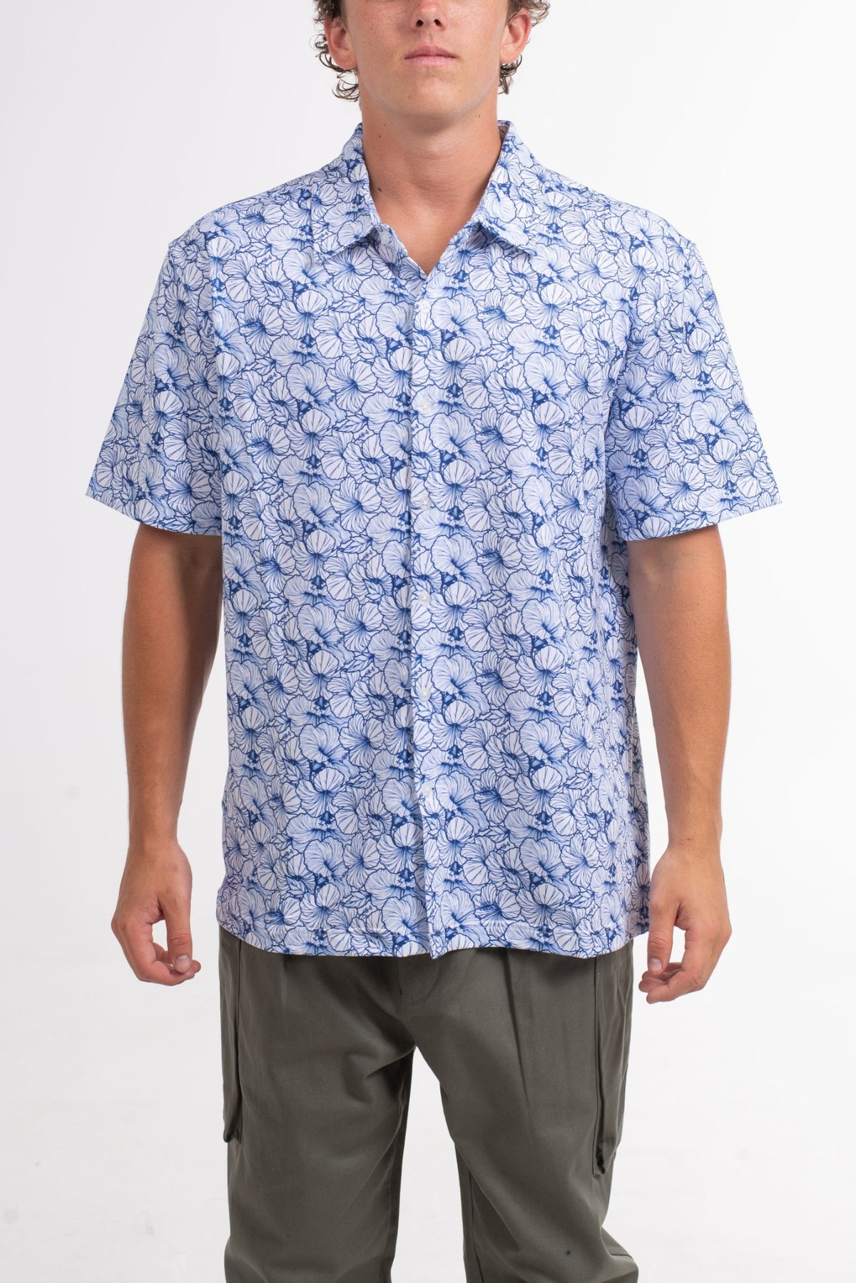 Hibiscus Button Up