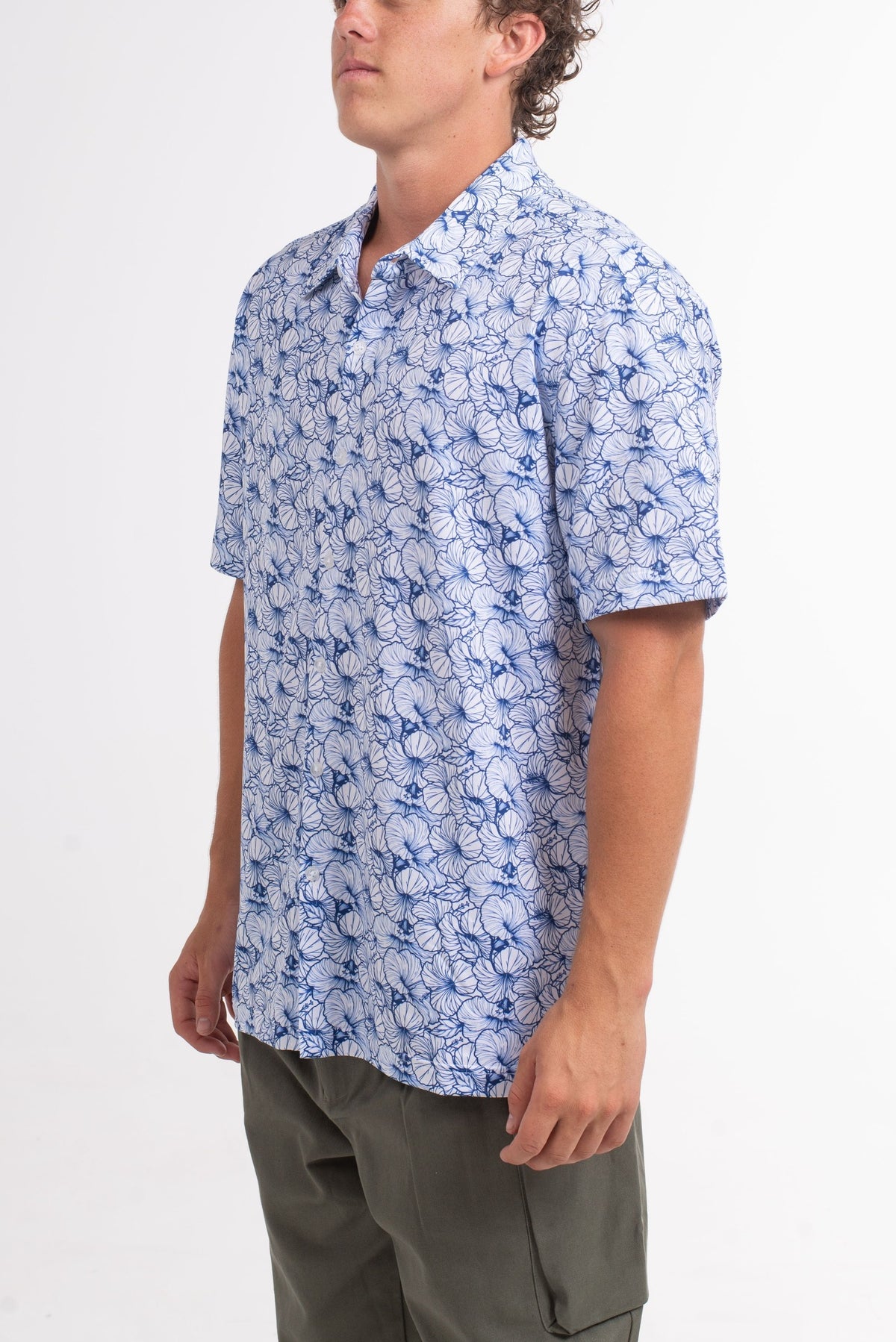 Hibiscus Button Up
