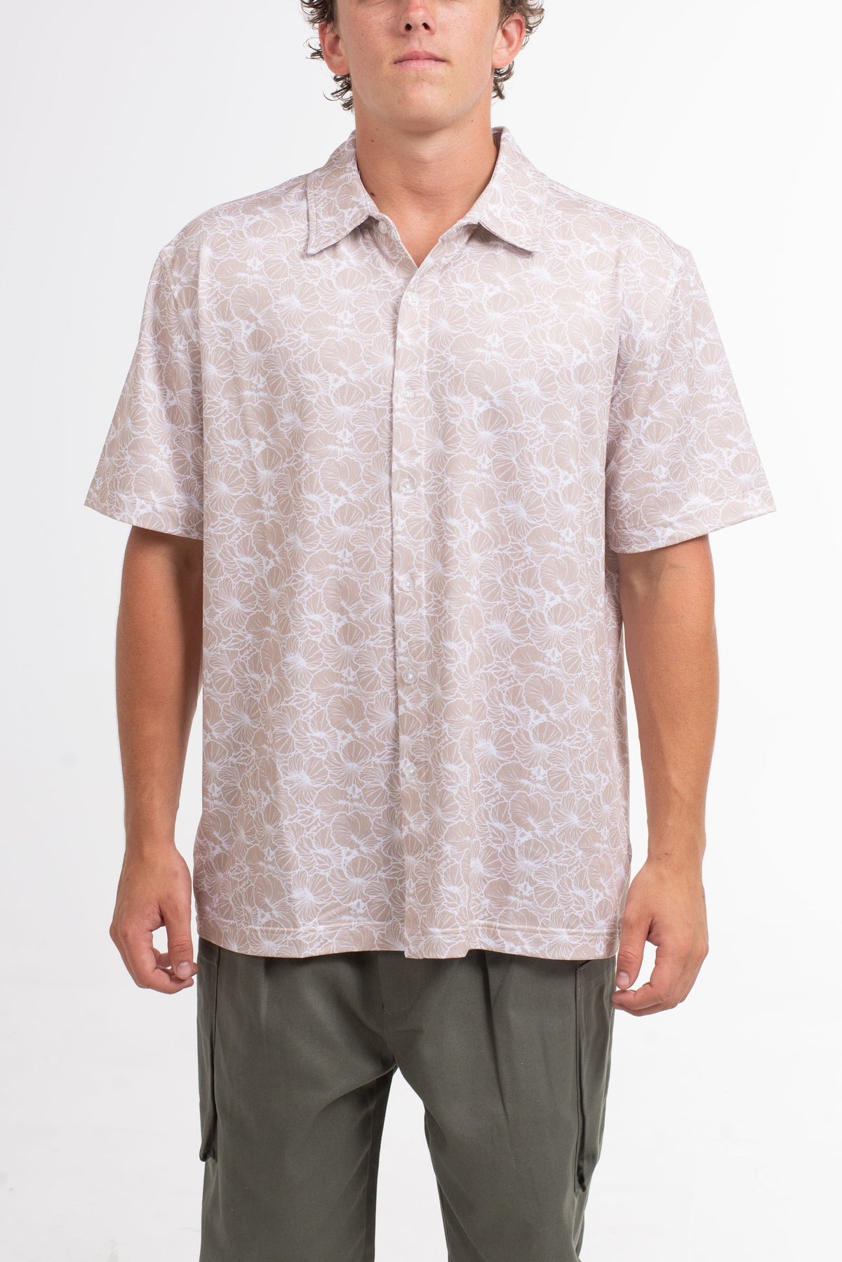 Hibiscus Button Up