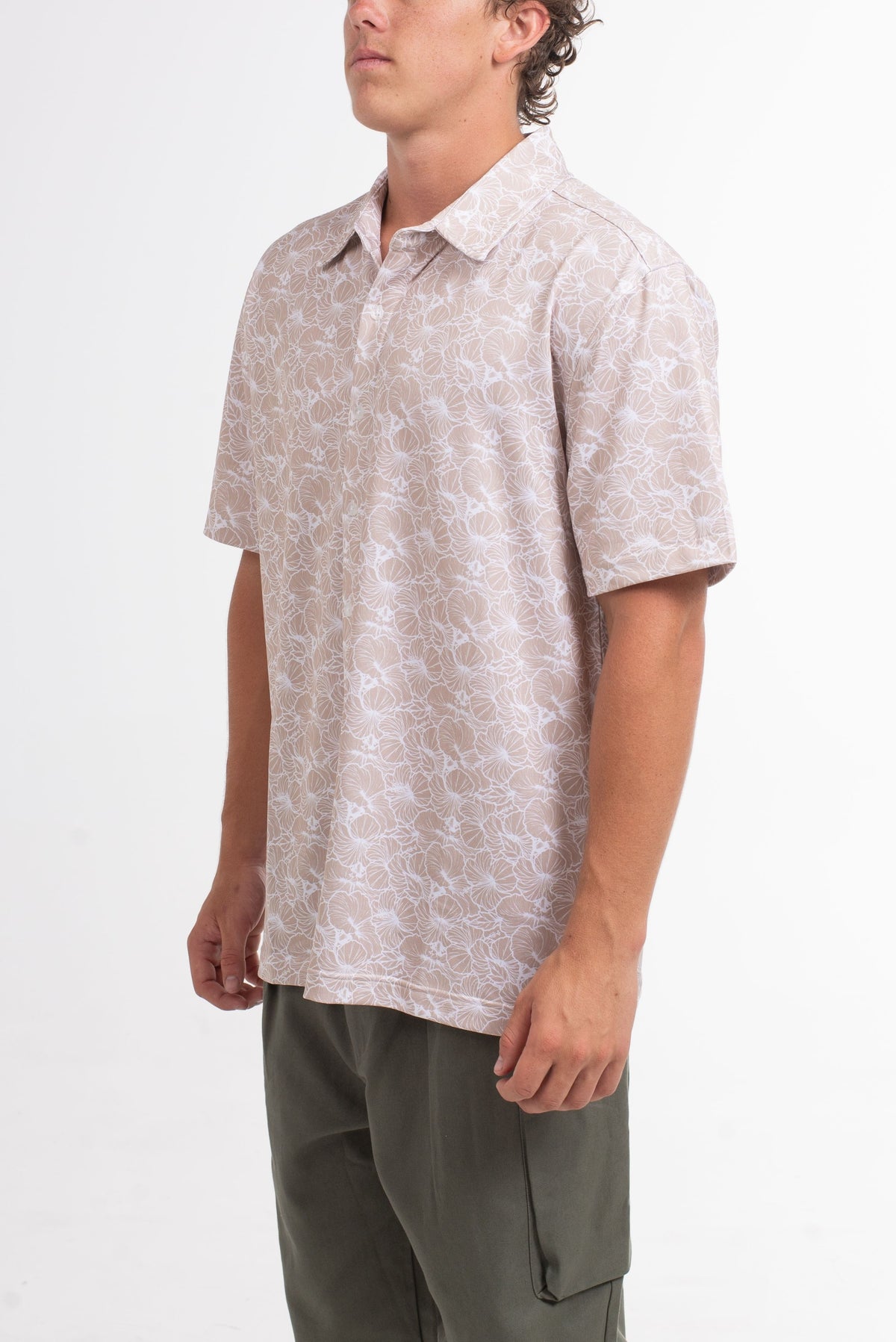 Hibiscus Button Up