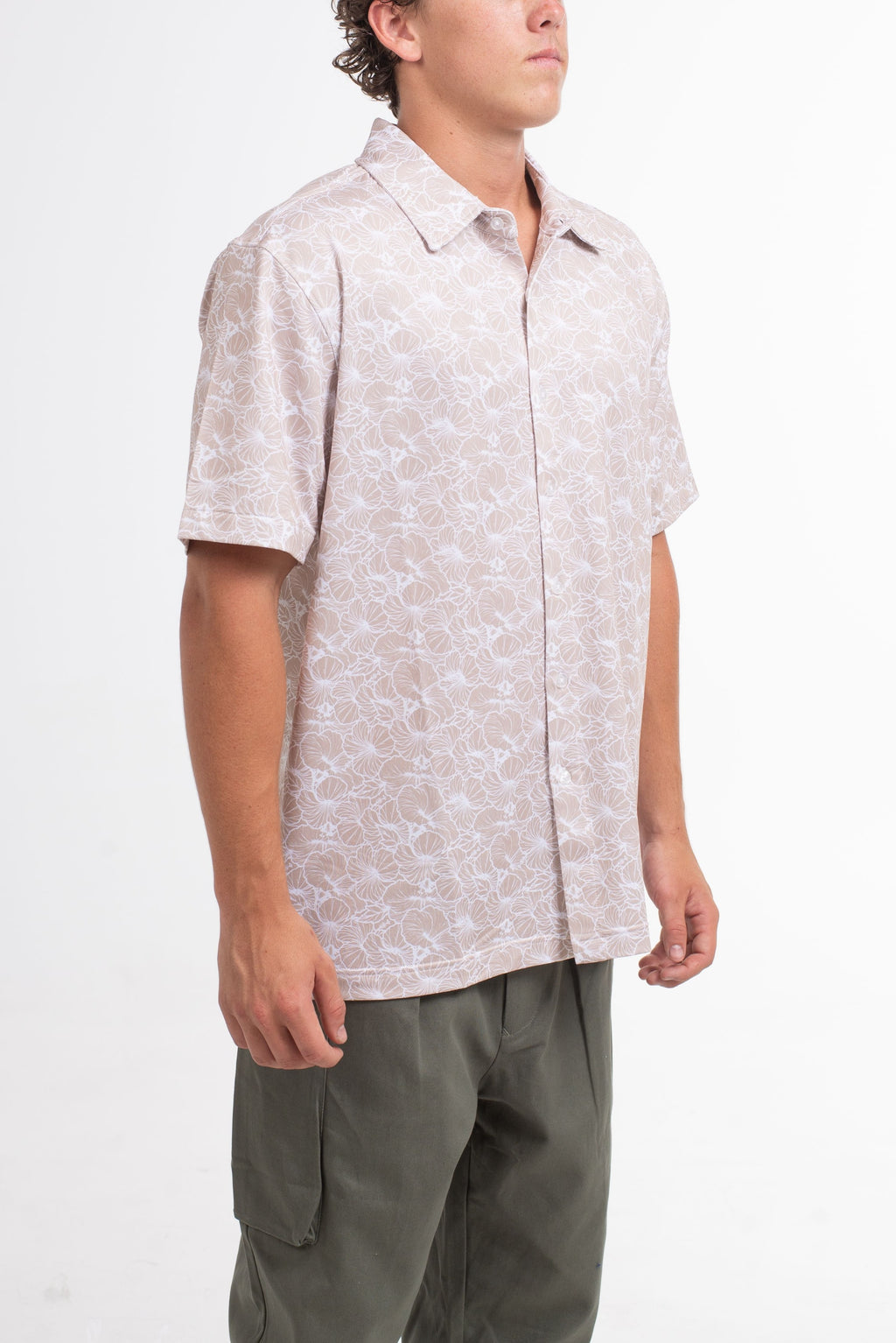 Hibiscus Button Up