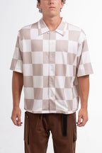 Checker Wise Boxy Fit Button Up