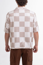Checker Wise Boxy Fit Button Up