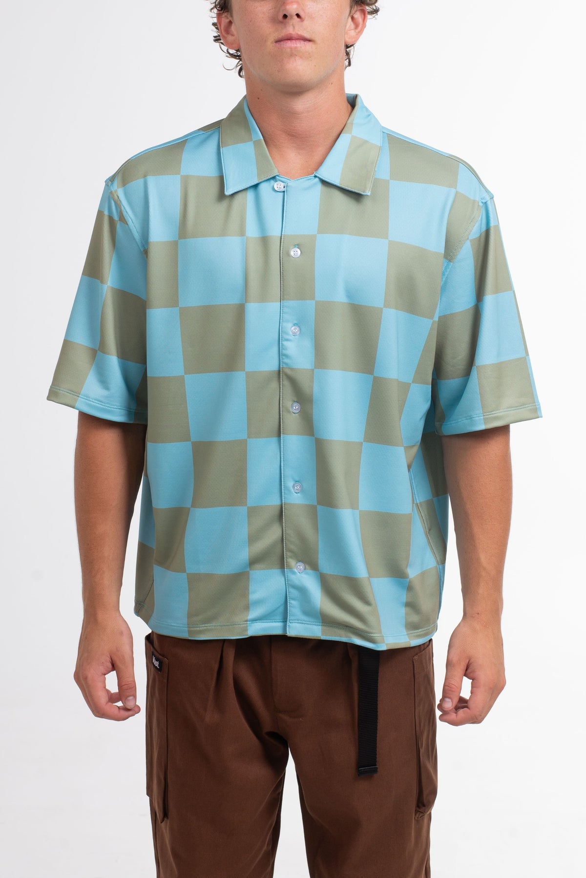 Checker Wise Boxy Fit Button Up