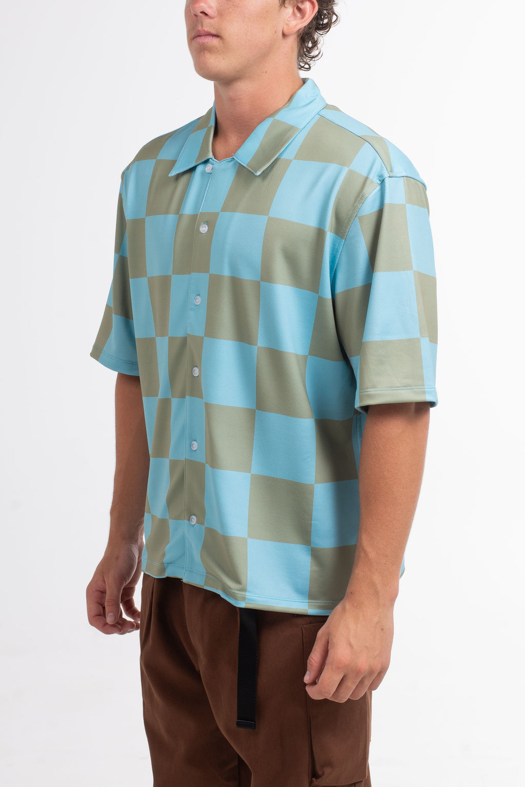 Checker Wise Boxy Fit Button Up
