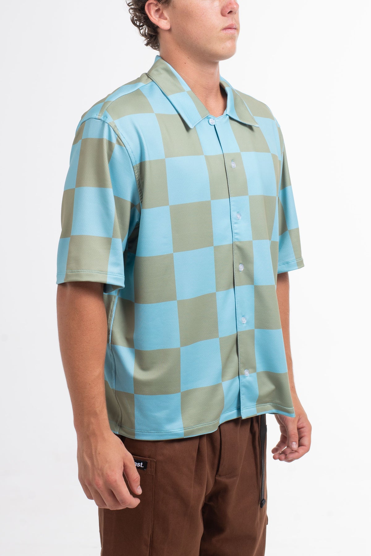 Checker Wise Boxy Fit Button Up