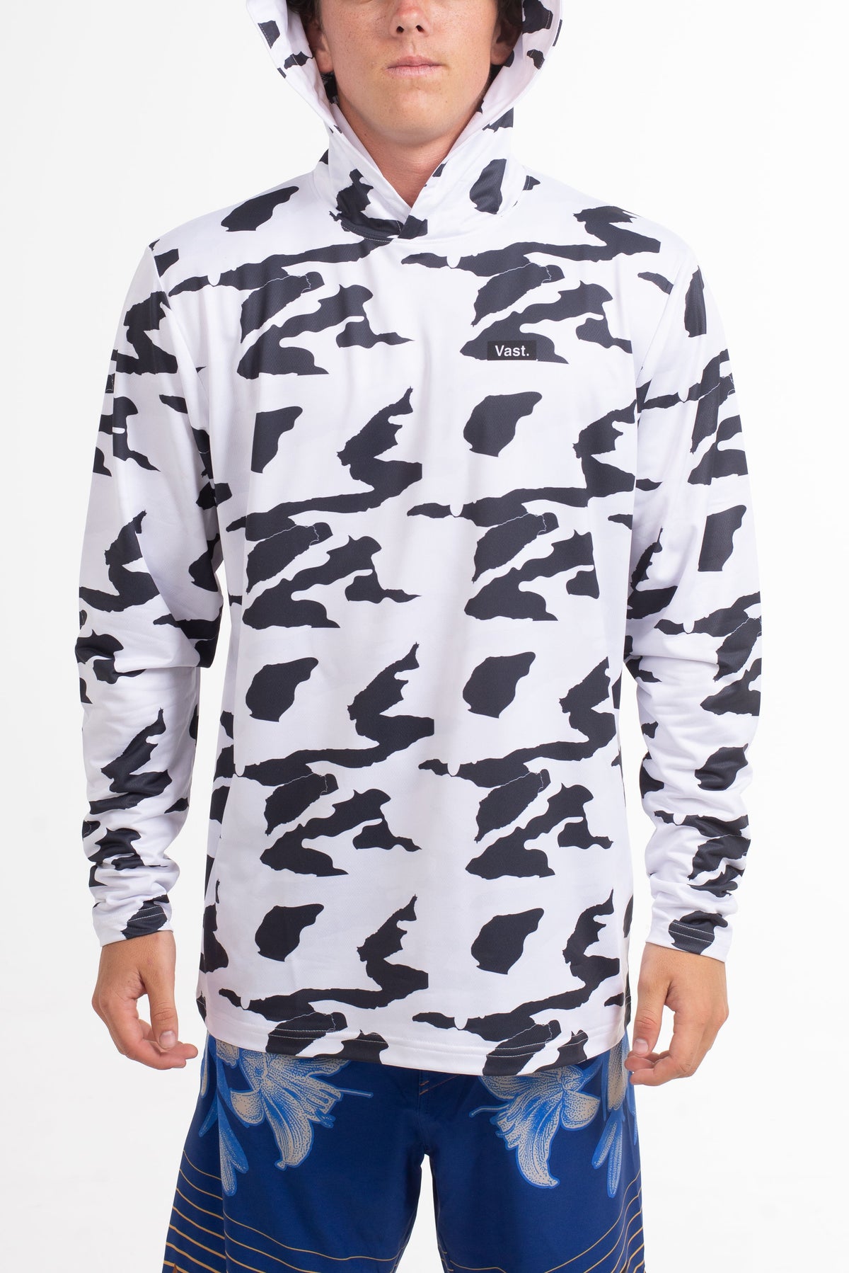 Camo Hooded Long Sleeve Sun Savior