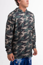 Camo Hooded Long Sleeve Sun Savior
