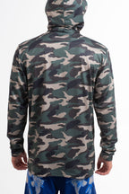 Camo Hooded Long Sleeve Sun Savior