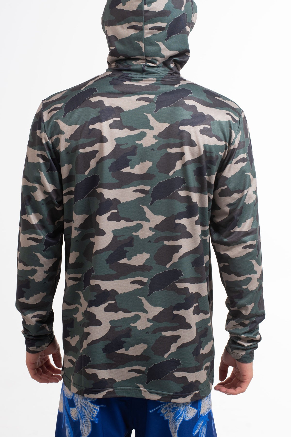 Camo Hooded Long Sleeve Sun Savior