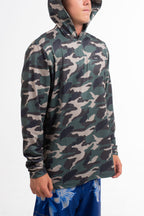 Camo Hooded Long Sleeve Sun Savior