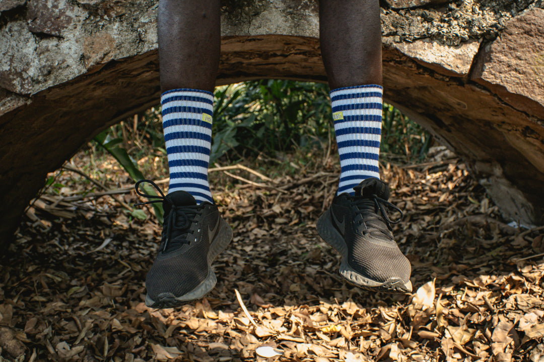 Deep Ocean Striped Socks