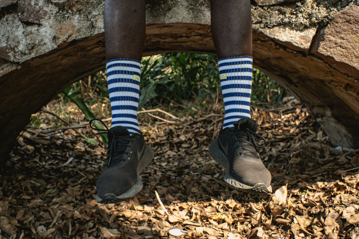 Deep Ocean Striped Socks