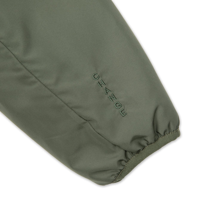 No Collar Puffy Bomber