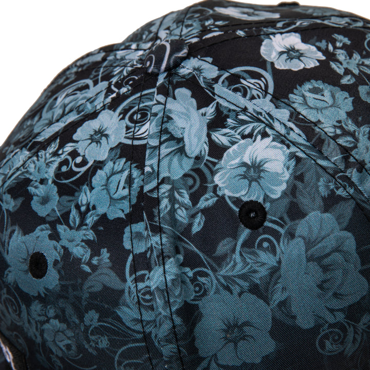 Black Floral Hat