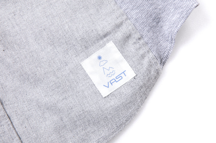 Rib Panel Button Shirt