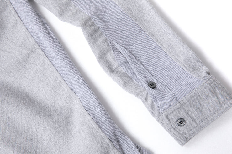 Rib Panel Button Shirt