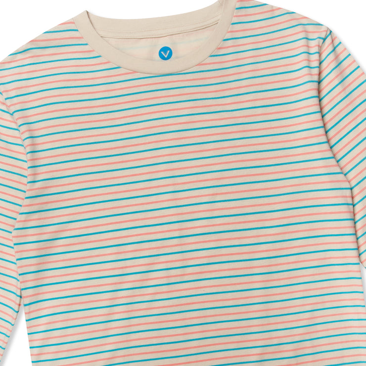 Stripe 3/4 Sleeve Tee