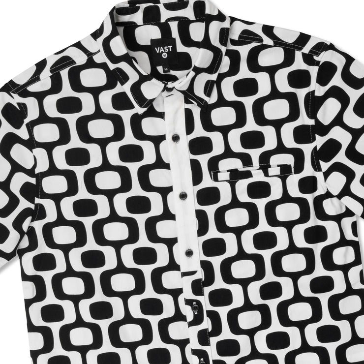 TV Head Short Sleeve Button Up